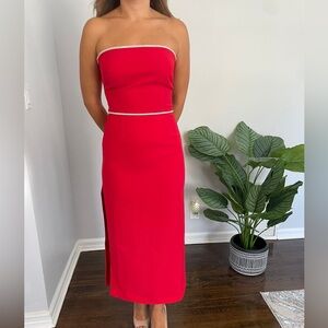 Red brand new dress. Mediumm size